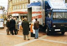 Der Laster auf dem Lingg-Platz